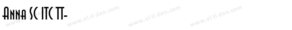 Anna SC ITC TT字体转换